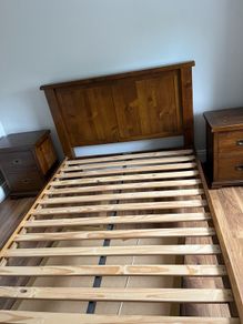 EZ living double bed frame and lockers