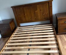 EZ living double bed frame and lockers