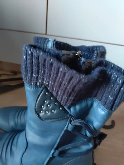 navy boots size uk 2 worn once