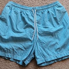 Blue/White Stripe Swim Shorts