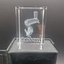 Guinness Toucan Hologram Glass Paperweight Boxed . 6cm x4cm Image 2