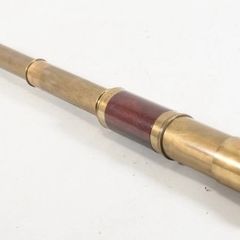 19th century brass telescope