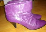 Purple Piu di boots, size 38, UK 5