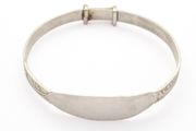 Childs Hand Engraved Silver Bangle