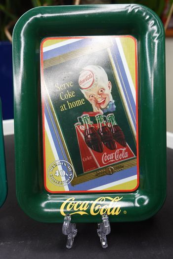 Vintage 1998 Coca-Cola Mini Trays Set of 2 pcs.
