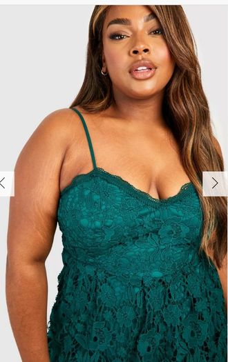 Plus Crotchet Lace Midi Dress Uk 18 (nwt)