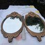 2 x Bronze Wall Mirrors (17x9" 3kgs) Image 7