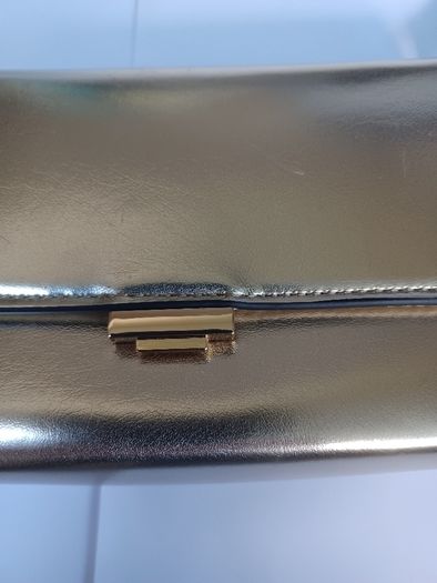 New Gold Metallic Shoulder Bag