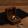 Wooden Ring Gift Box - Elegant Magnetic Closure Image 2