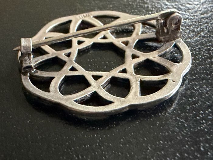 silver brooch