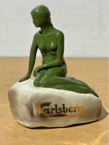 Vintage ceramic Carlsberg advertising figure