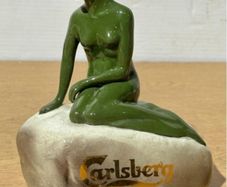 Vintage ceramic Carlsberg advertising figure