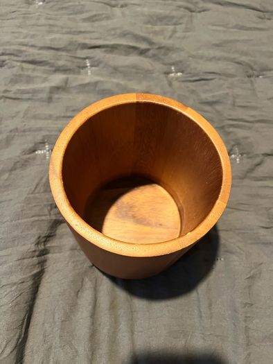 mortar and pestle acacia wooden hand made