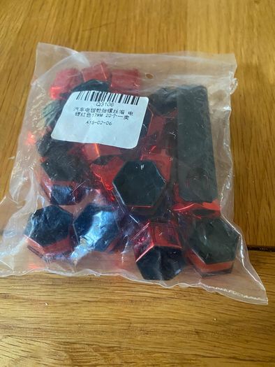 car parts pack of 20 car wheel lug nut covers. These are a universal fit for any vehicle using standard 17mm hexagon wheel bolts.