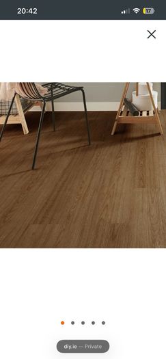 GoodHome Poprock Natural honey Wood effect Self-adhesive Vinyl planks