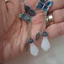 Silver butterfly earrings Image 5