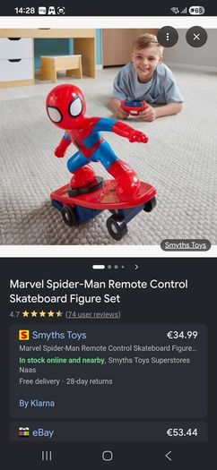 RC spiderman skateboard