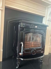 Fireplace,Mirror And Henley Stove