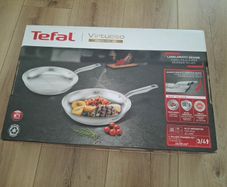 Tefal Virtuoso Premium Stainless Steel 2-Piece Pan Set, 24 + 28 cm