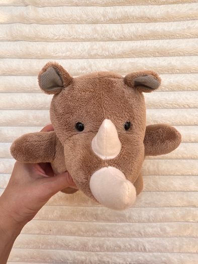 Lupilu Rhino Plush Rhinoceros approx. 25 cm. Used Please see photos