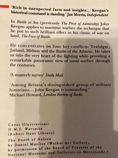 War Book:'Battle At Sea.From Man-Of-War to Submarine'