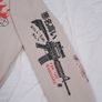 GRMY Beige Graphic Print Sudadera Capucha Grimey Back At You Streetwear Hoodie Size S Image 8