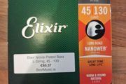 Elixir 5 String Nickle Plated 45 - 130