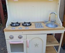 Toy wooden kitchen