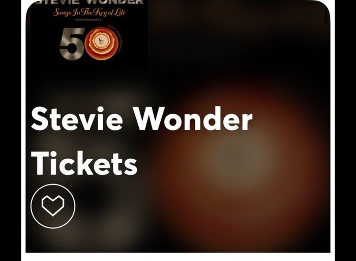 2 Stevie Wonder tickets - 3Arena - 1st Nov