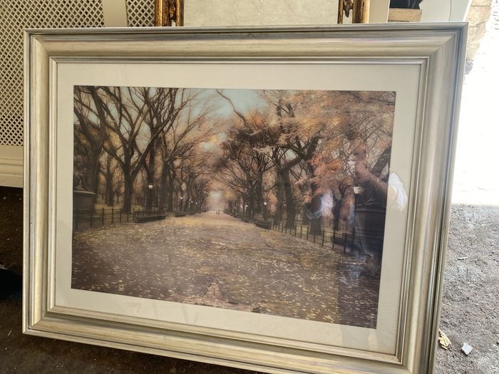 large picture with silver frame
