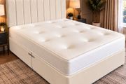New cream 4ft6 double bed and mattress
