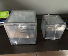 Ikea glass display boxes