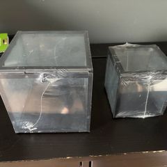 Ikea glass display boxes