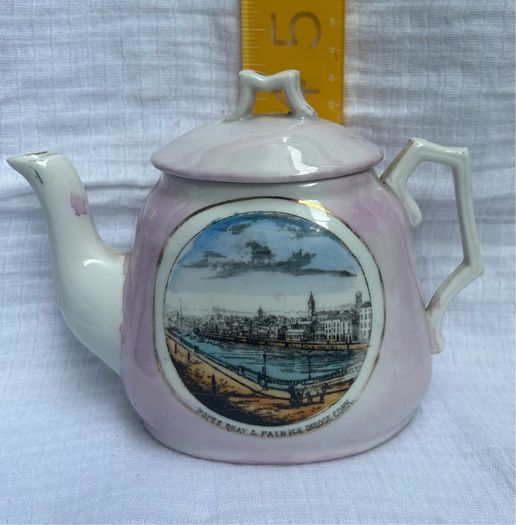 Antique. Souvenir of  Cork  ceramic teapot