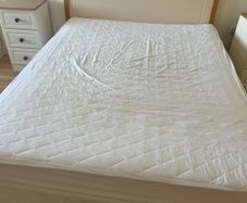 Double bed mattress and headboard