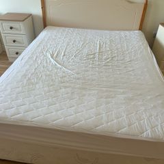 Double bed mattress and headboard