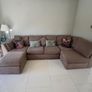 Finline Furniture Large 5 Seater Modular Corner Sofa + Matching Ottoman Excellent Condition Image 2