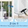 12.8FT(3.9m) Window Cleaning Equipment,Window Cleaner with Long Handle(153IN),Professional Window Squeegee Glass Cleaning Tool for High Windows, Shower Glass, Car, RV Image 9
