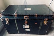 Vintage Holland America Line Steamer Trunk 1960s - 98cm