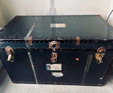 Vintage Holland America Line Steamer Trunk 1960s