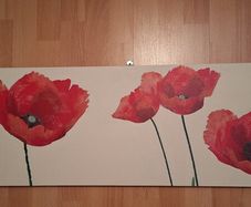 Poppy canvas wall art