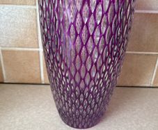 Large Purple Galway Amethyst Crystal Vase