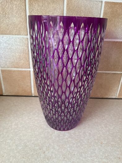 Large Purple Galway Amethyst Crystal Vase