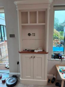 Bespoke wood cabinet & storage