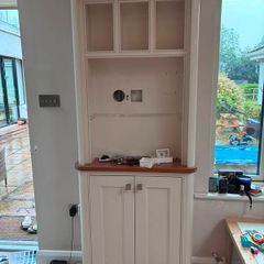 Bespoke wood cabinet & storage