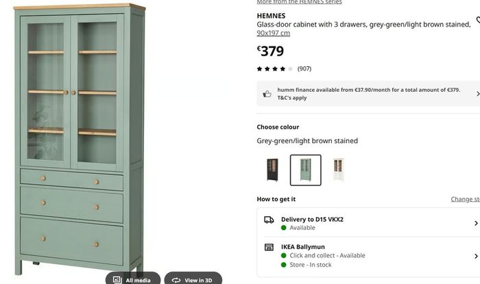 Glass door cabinet/ Book Shelf - unpacked