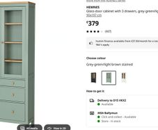 Glass door cabinet/ Book Shelf - unpacked