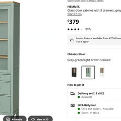 Glass door cabinet/ Book Shelf - unpacked