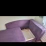 kid's children's corner sofa bed purple Image 3