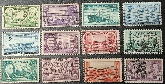 1890s 1950s USA Columbus & Historic Issues